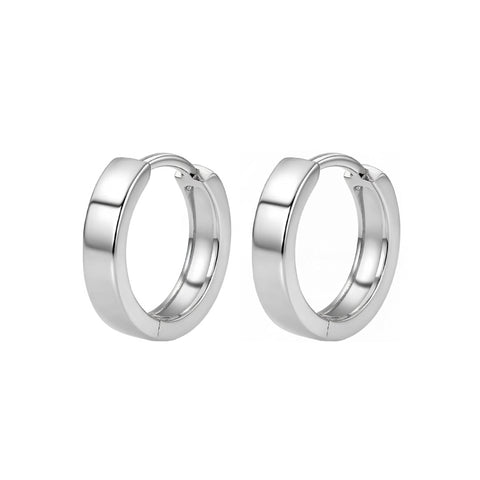 ARRACADA PEQUEÑA PLATEADA LISA