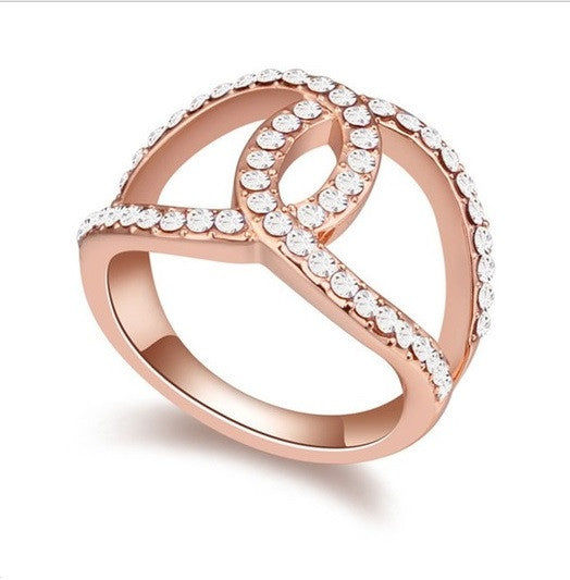 ANILLO ORO ROSA CHANEL CRISTAL, TALLAS: 5