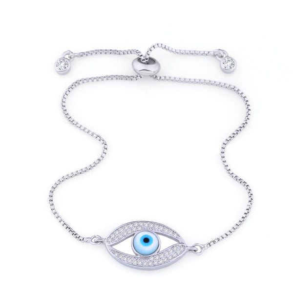 Pulsera Ajustable Ojo Celeste