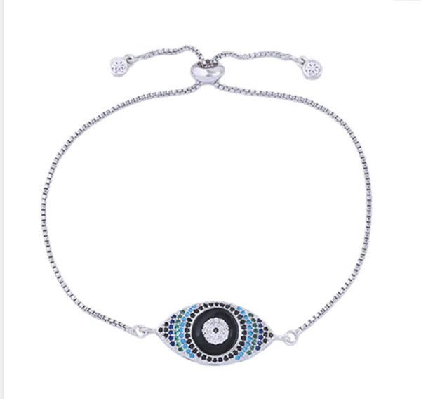 Pulsera Ojo Rombo Azul y Negro