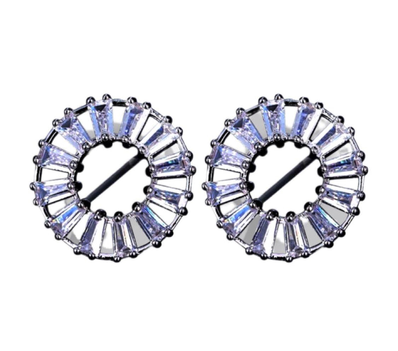 Aretes Circulo Cristales