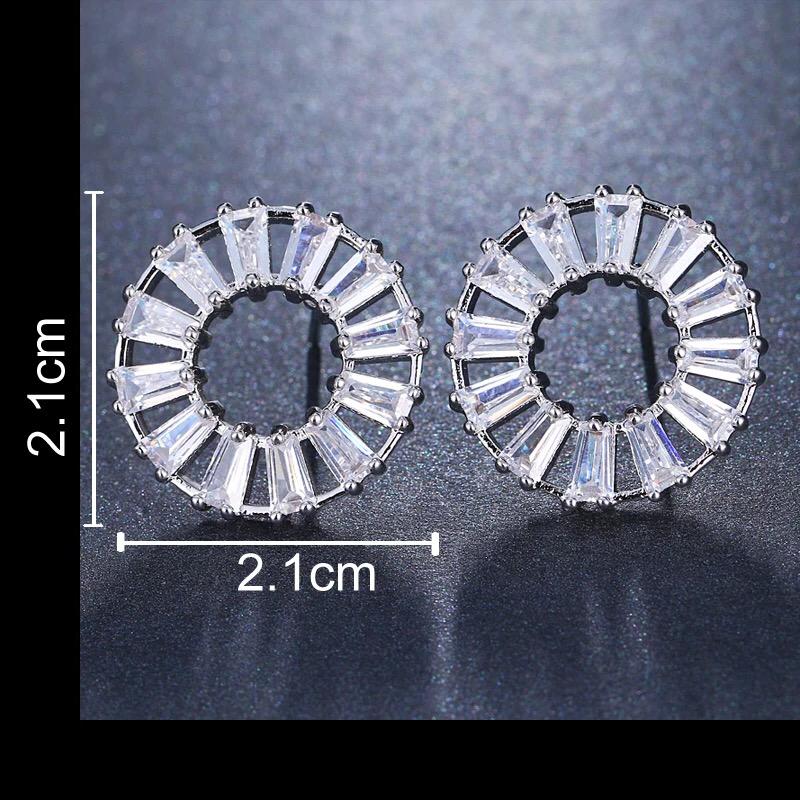 Aretes Circulo Cristales