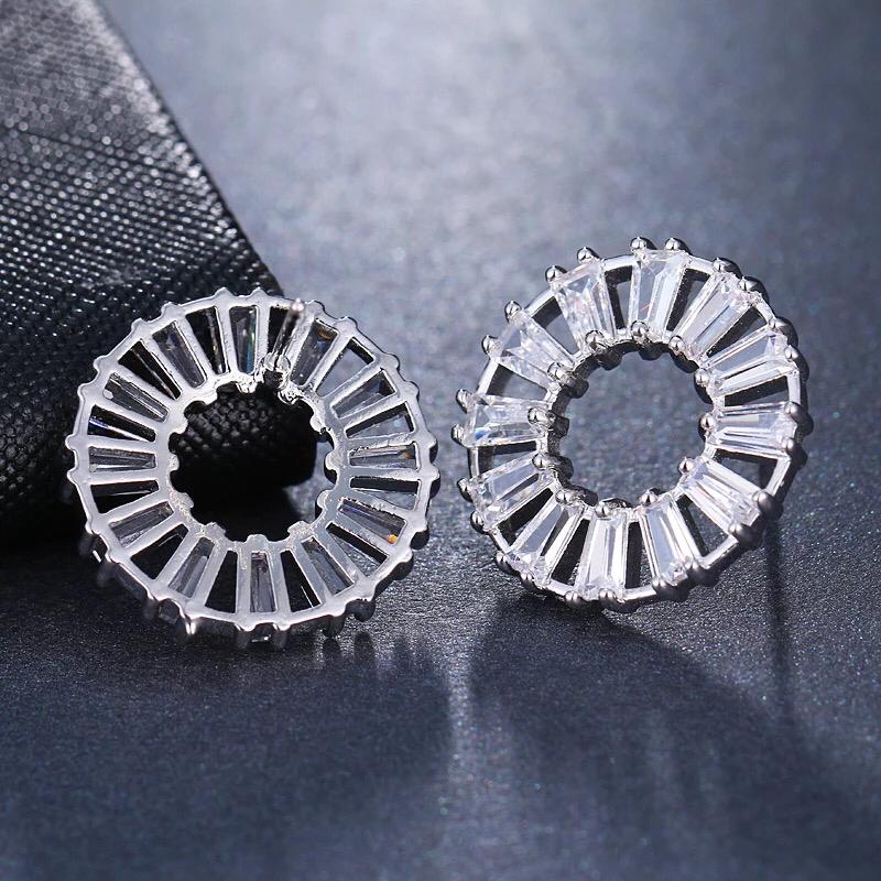 Aretes Circulo Cristales