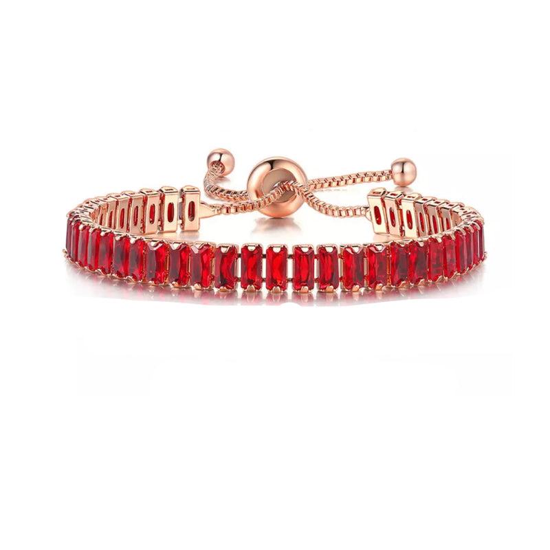 Pulsera BAGUETTE Ajustable Cristales