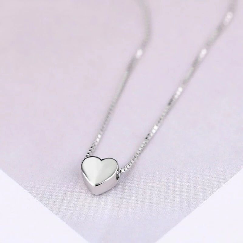 Collar Plateado Corazón Mini Plata 925