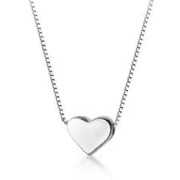 Collar Plateado Corazón Mini Plata 925