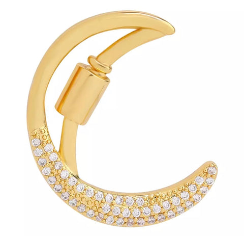 Cadena Dorada Inicial Cristal, Letras Disponibles: A, B, C, D, E, G, I, K, N, T